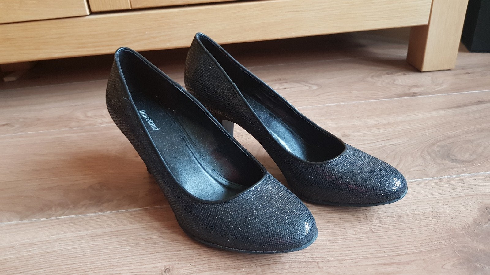 Graceland zwarte pumps mt 41, Pumps, Zwart, Ophalen of Verzenden, Zo goed als nieuw