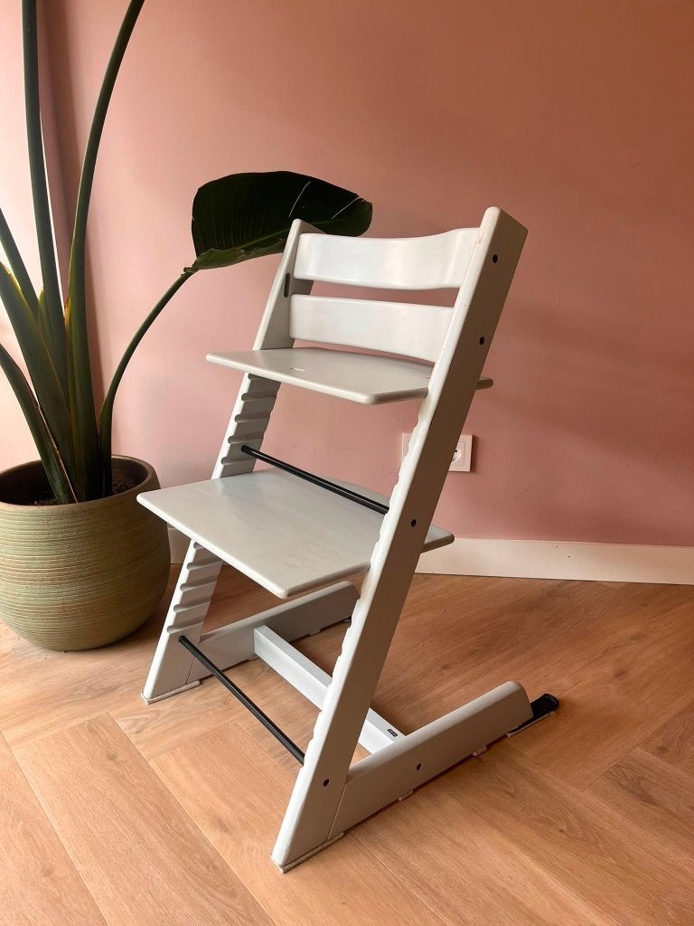 Stokke Tripp Trapp Grijs - Meegroeistoel, Ophalen, Gebruikt, Meegroeistoel, Aanschuifbaar