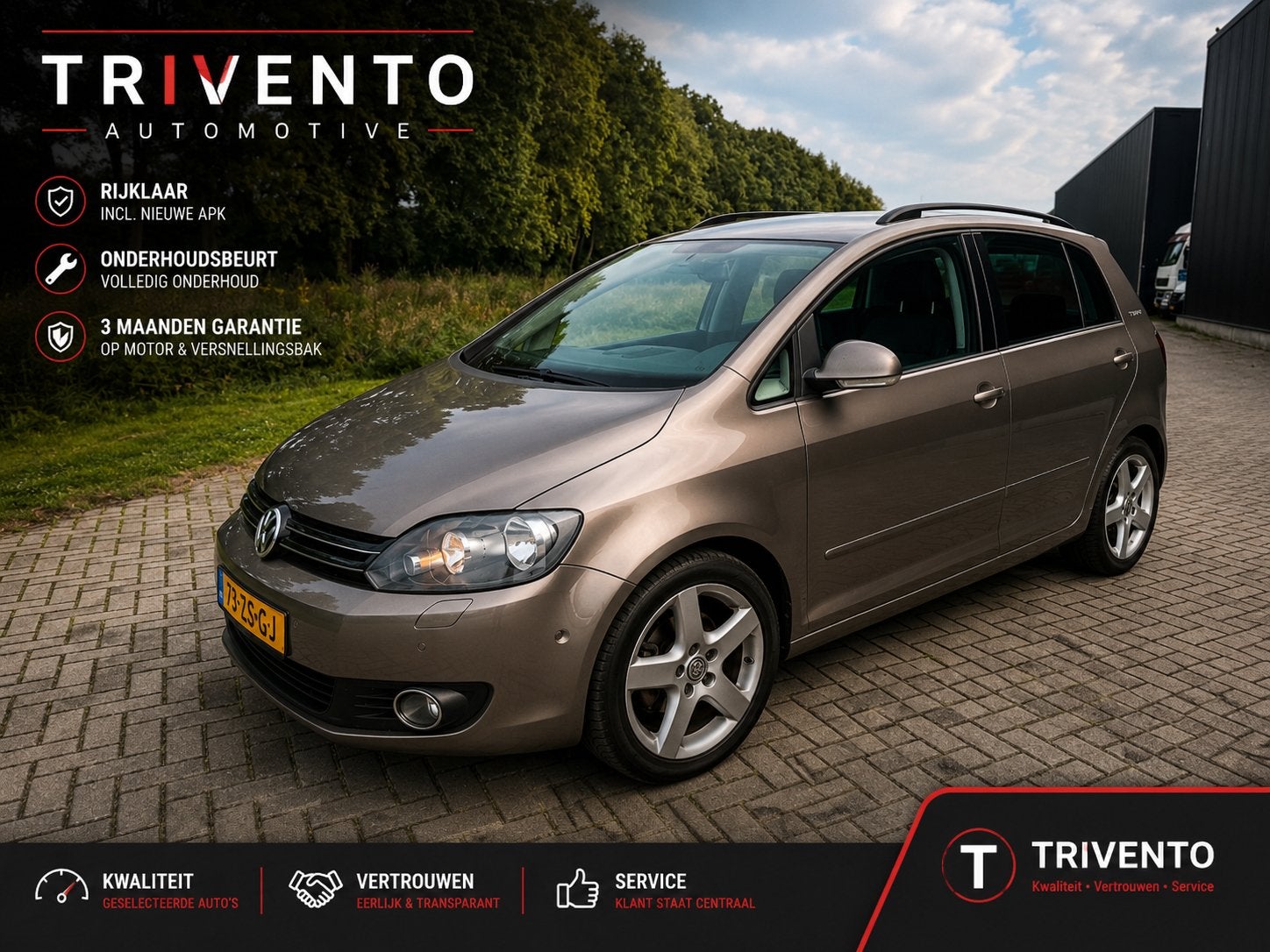 Volkswagen Golf Plus 1.4 TSI 90KW Dsg Team/ Trekhaak, Auto's, Volkswagen, Bedrijf, Te koop, Golf Plus, Adaptieve lichten, Airbags
