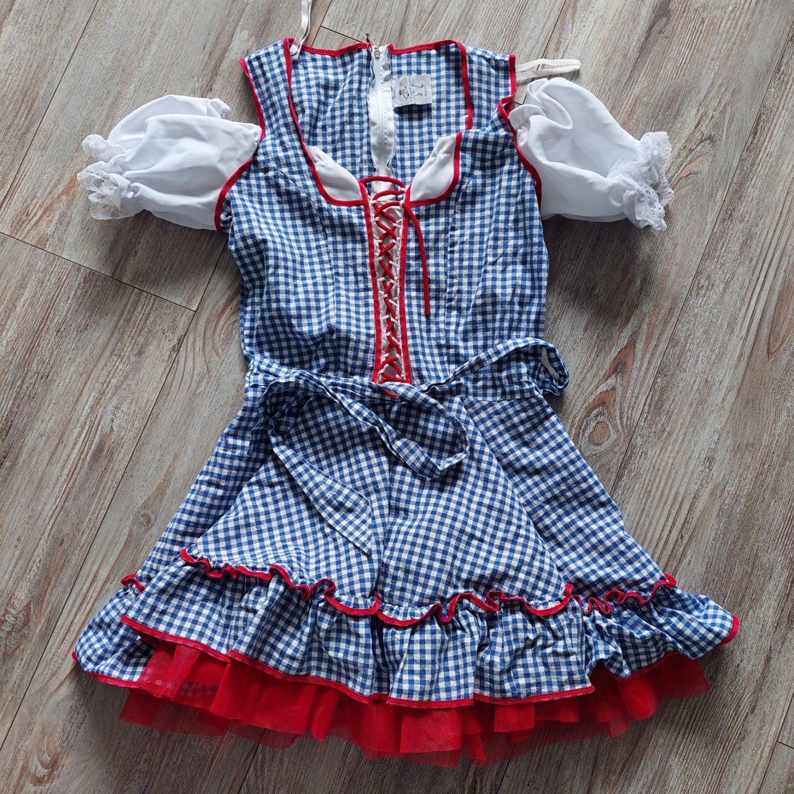 tiroler jurkje oktober fest maat 34, Carnaval, Ophalen of Verzenden, Zo goed als nieuw, Kleding