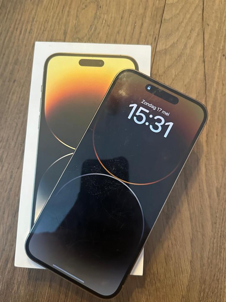 Apple iphone 14 pro max Goud 256 GB, Telecommunicatie, Mobiele telefoons | Apple iPhone, 256 GB, Ophalen of Verzenden, Zo goed als nieuw