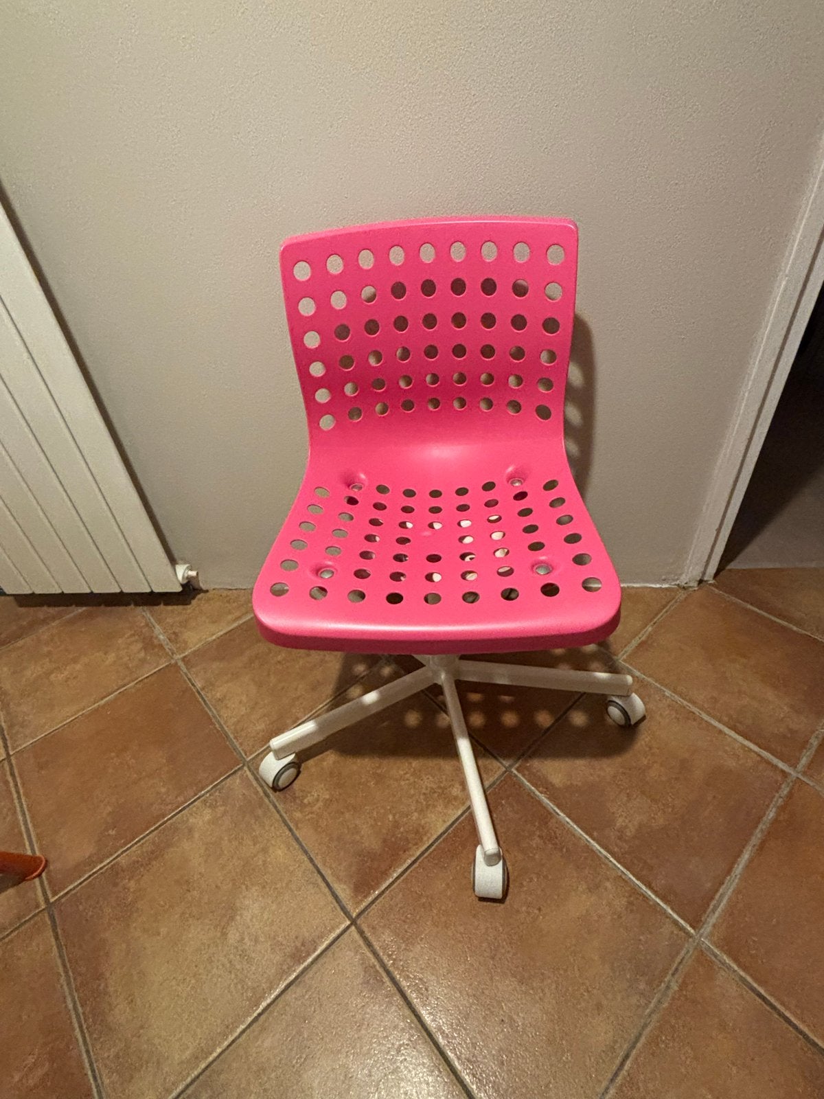 IKEA Sporren Bureaustoel - Roze, Ophalen, Zo goed als nieuw, Roze, Bureaustoel