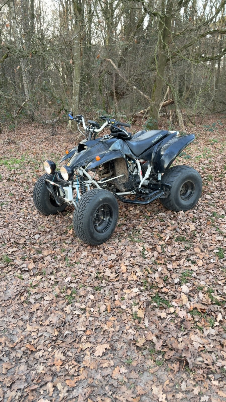 Barossa quad met auto kenteken, Ophalen