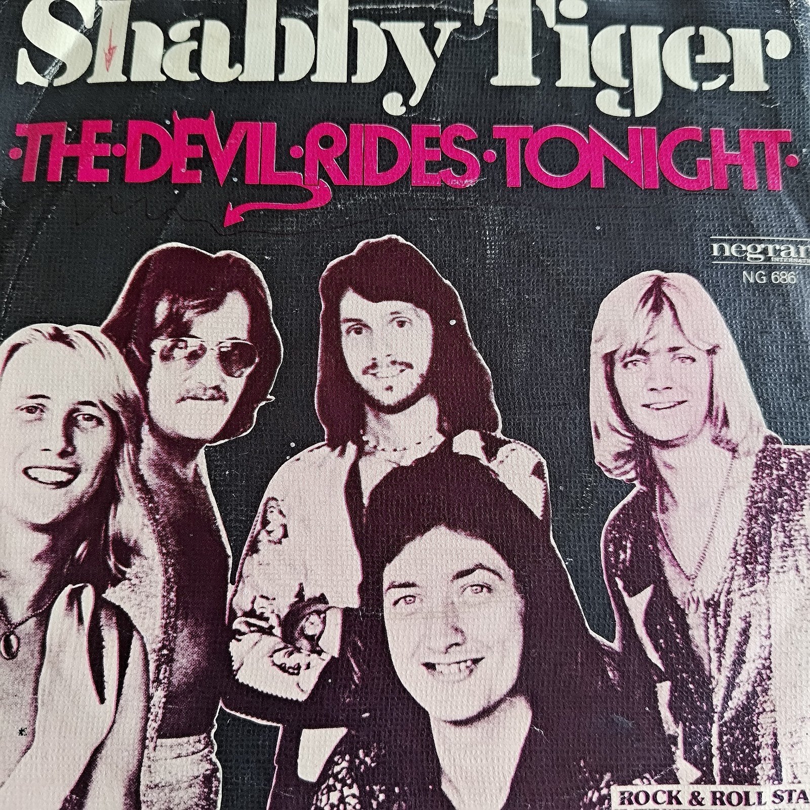 Shabby Tiger - The Devil Rides Tonight (Single), Ophalen of Verzenden, 1970 - 1979, Gebruikt, 7 inch