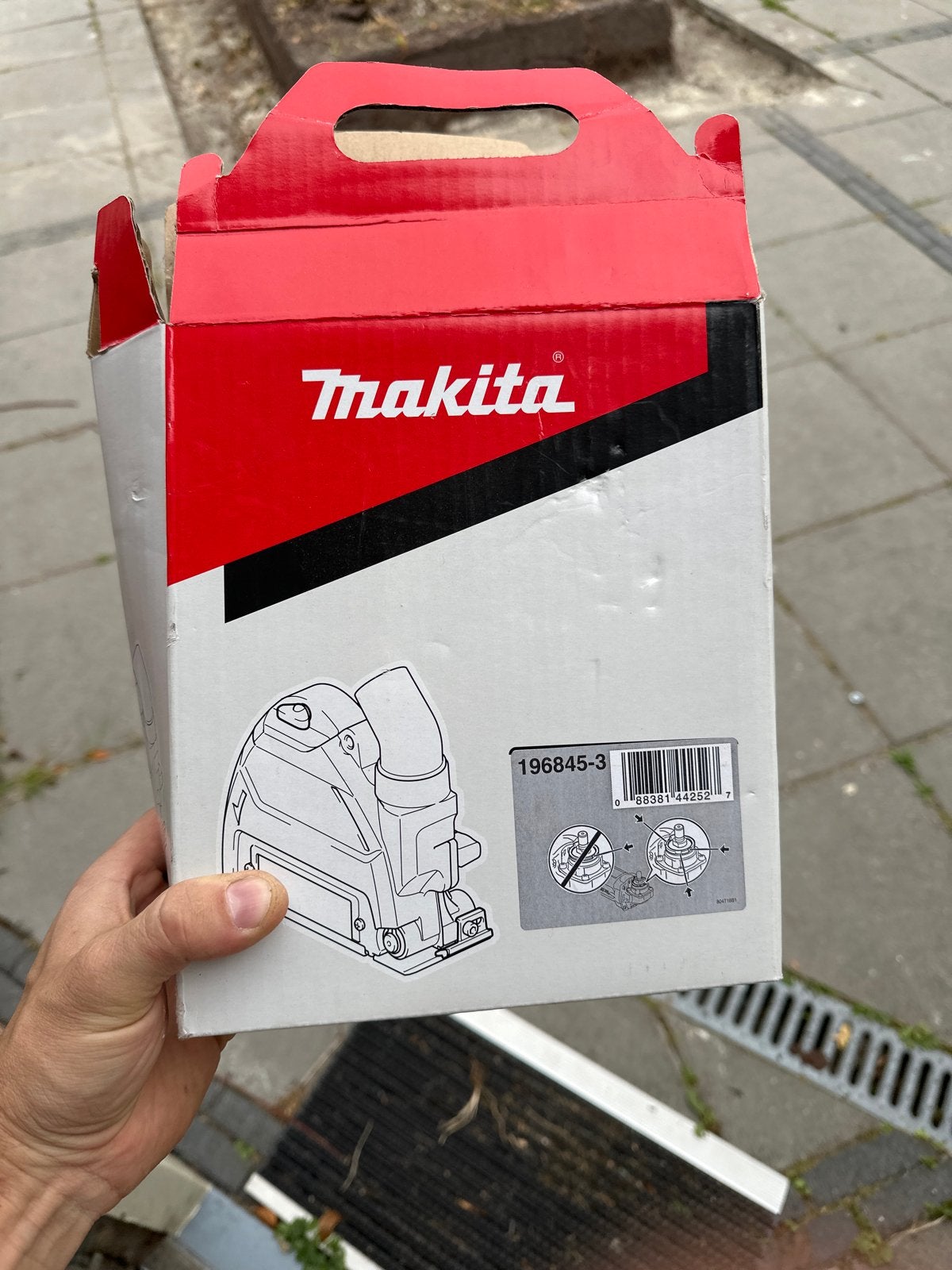 Makita 196845-3 Afzuigkap voor haakse slijper 125mm, Ophalen of Verzenden, Nieuw, 1000 watt of meer, Overige typen