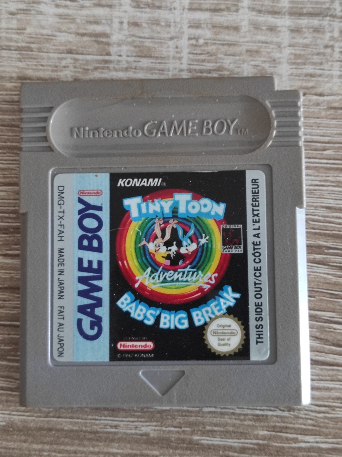 Tiny Toon Adventures Babs Big Break Game Boy Classic, 1 speler, Ophalen of Verzenden, Avontuur en Actie, Vanaf 3 jaar