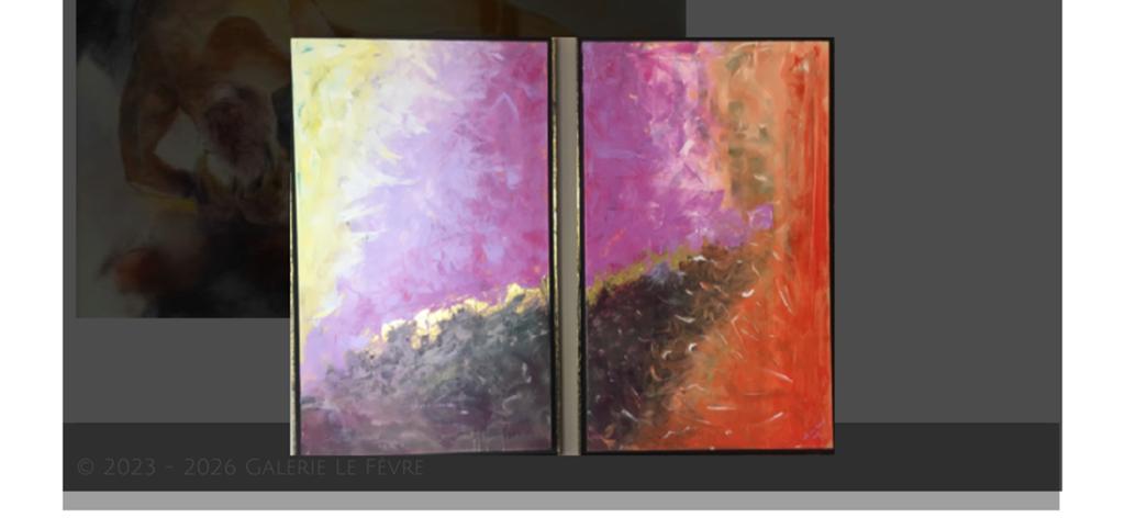 Schilderijen 2- luik ,titel Colourfull Minds, Ophalen of Verzenden