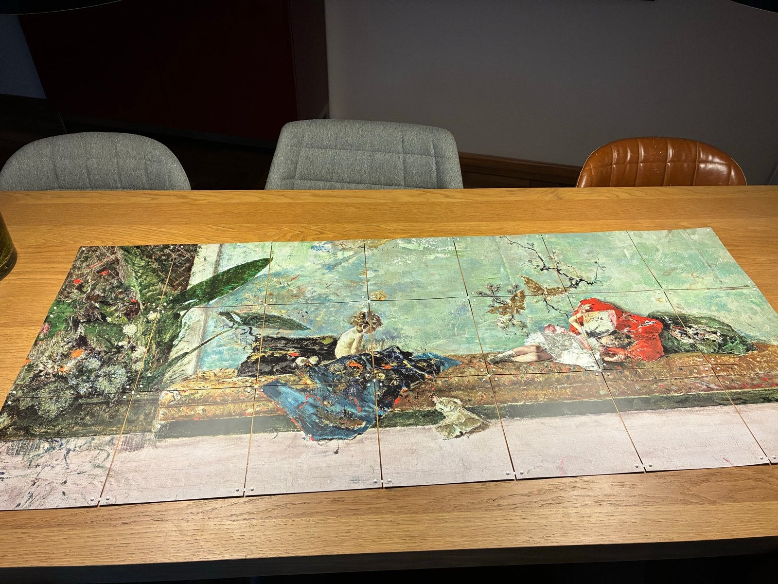 Ixxi 140x60 De Kinderen van de Schilder in de Japanse Kamer, Portret of Personen, Overige ondergronden, Ophalen of Verzenden, Klassiek
