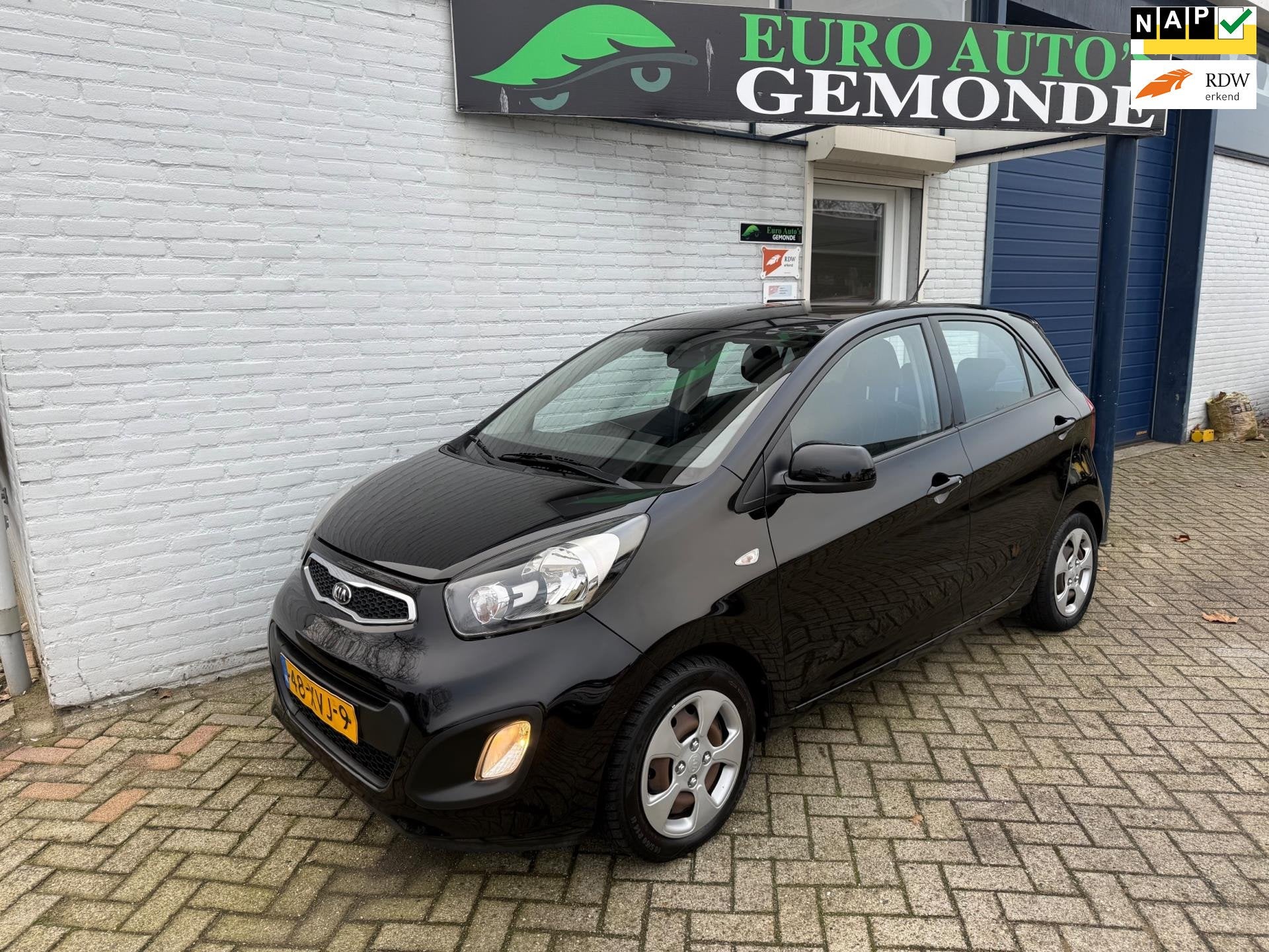 Kia Picanto 1.0 CVVT Comfort AIRCO ELECTRA PAKKET, Voorwielaandrijving, Euro 5, Gebruikt, Zwart