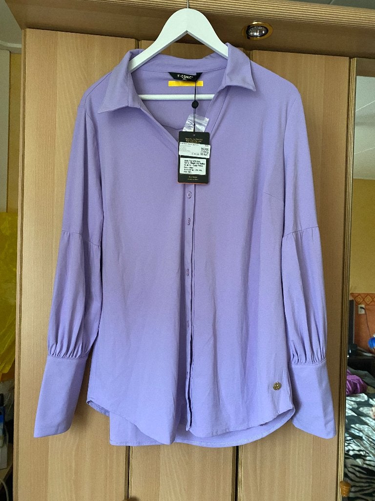 Nieuw prachtige lila blouse Y-CONIC, Kleding | Dames, Paars, Maat 46/48 (XL) of groter, Nieuw, Ophalen of Verzenden