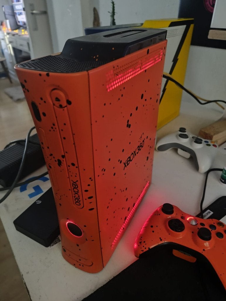 Xbox360 (Falcon) met 1 controller, Spelcomputers en Games, Spelcomputers | Xbox 360, Ophalen, Gebruikt, 360 Pro of Premium, Met 1 controller