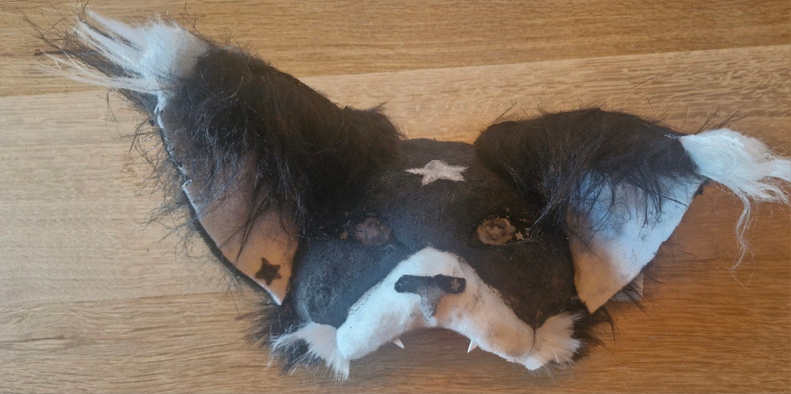 Leuk katten/lynx masker met bendable oren te koop!, Handgemaakt, Dieren, Nieuw, Meerkleurig