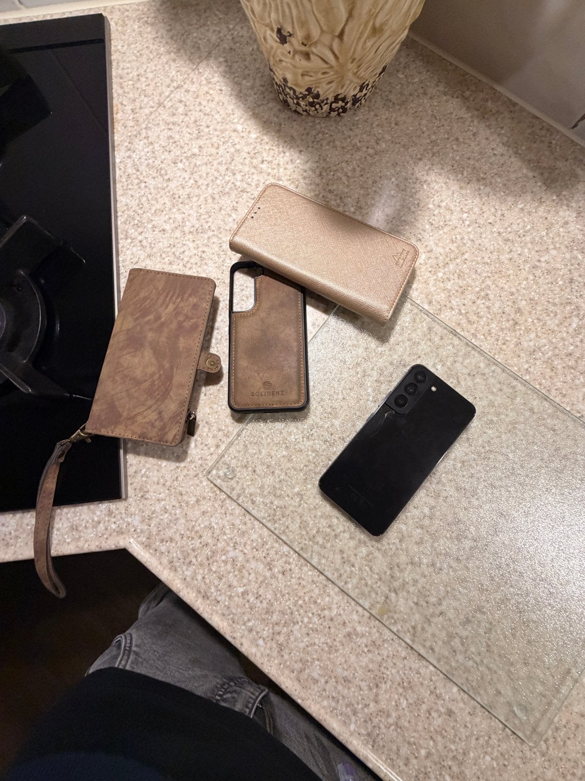 Samsung Galaxy S22 128GB Zwart met hoesjes, Telecommunicatie, Mobiele telefoons | Samsung, Ophalen, Gebruikt, Zwart, Touchscreen