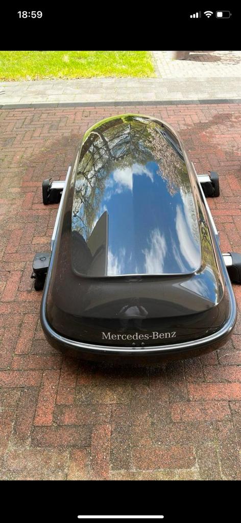 Originele Mercedes dakkoffer met originele dakdragers, Auto diversen, Dakkoffers, Ophalen, Gebruikt
