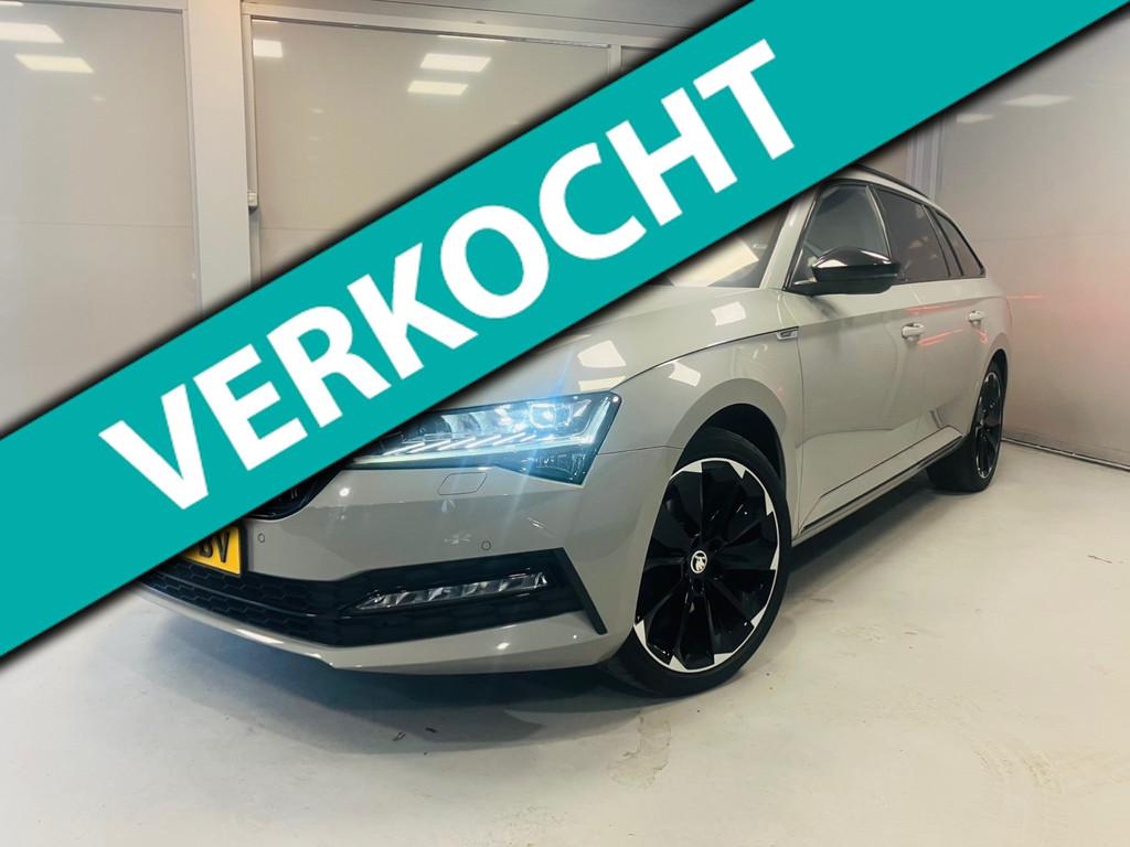 Skoda Superb Combi Sport Line 1.4 TSI iV PHEV | Canton gelui, Auto's, Skoda, Plug-in hybride, 1600 kg, 13 kWh, 102 €/maand