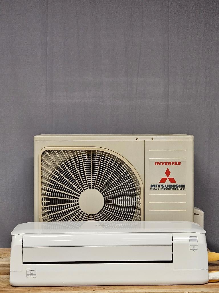 Mitsubishi SRK50ZS-W wandmodel airco set 5 kW, Koelen en Ontvochtigen, Timer, Refurbished, 3 snelheden of meer
