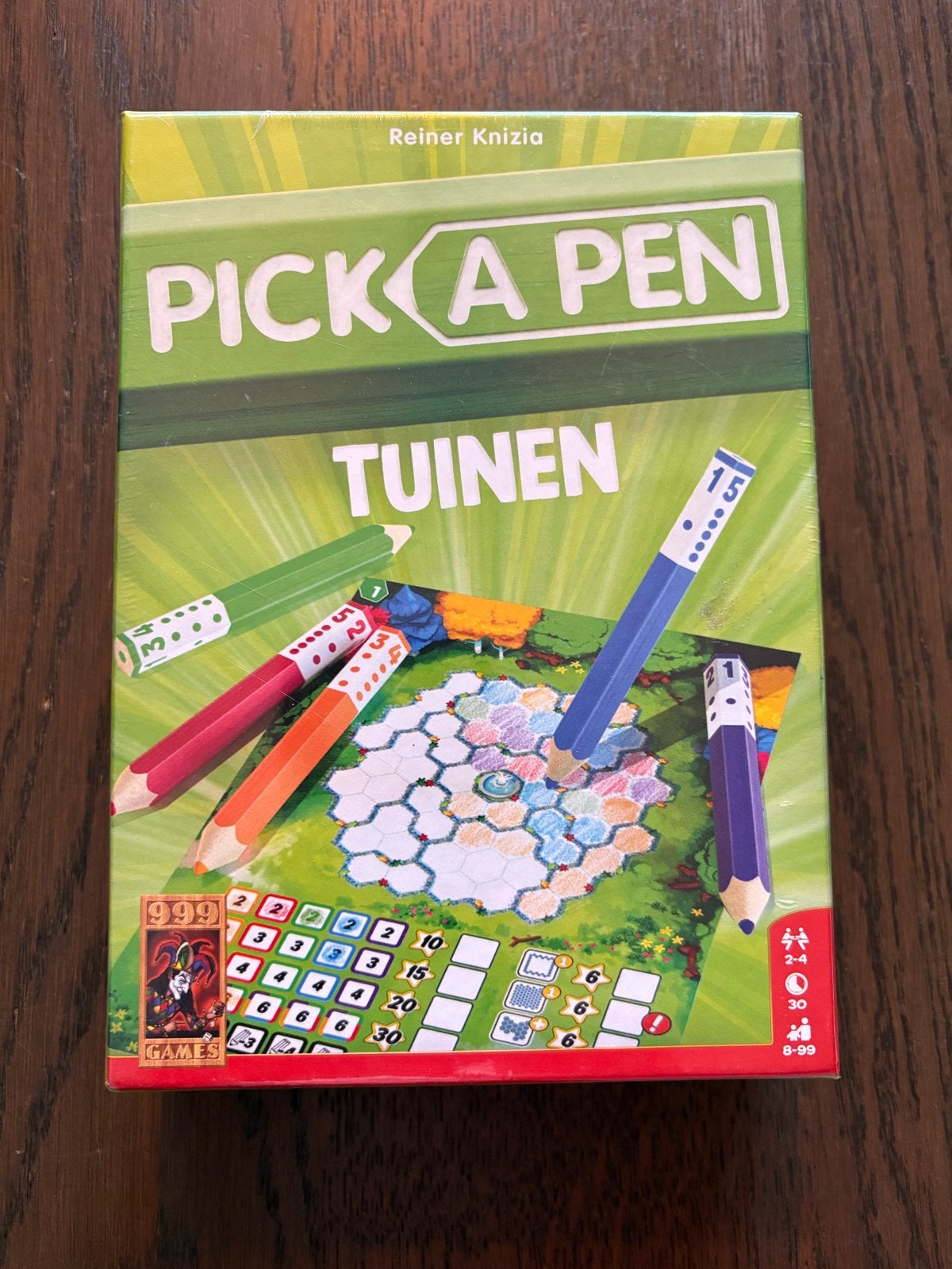 Pick a Pen: Tuinen - Roll & Write spel van Reiner Knizia, Drie of vier spelers, Ophalen of Verzenden, Nieuw