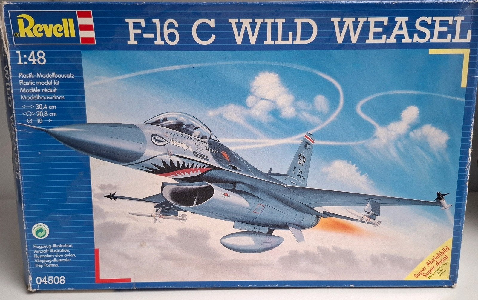 Revell F-16 C Wild Weasel 1:48 Modelbouwdoos, Hobby en Vrije tijd, Revell, Nieuw, Ophalen of Verzenden, Groter dan 1:72