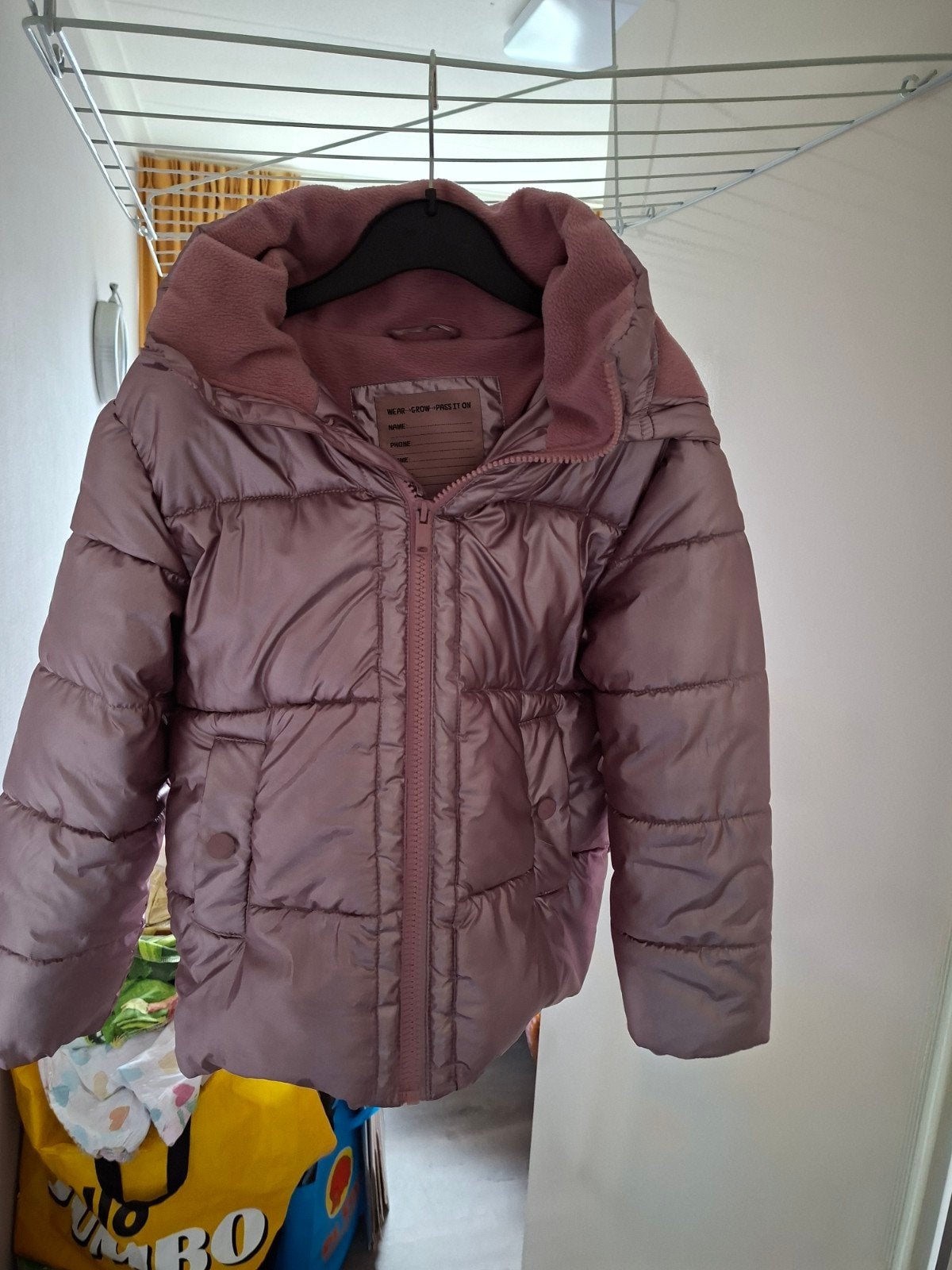winter jas maat 122/128, Ophalen, Zo goed als nieuw, Meisje, Jas