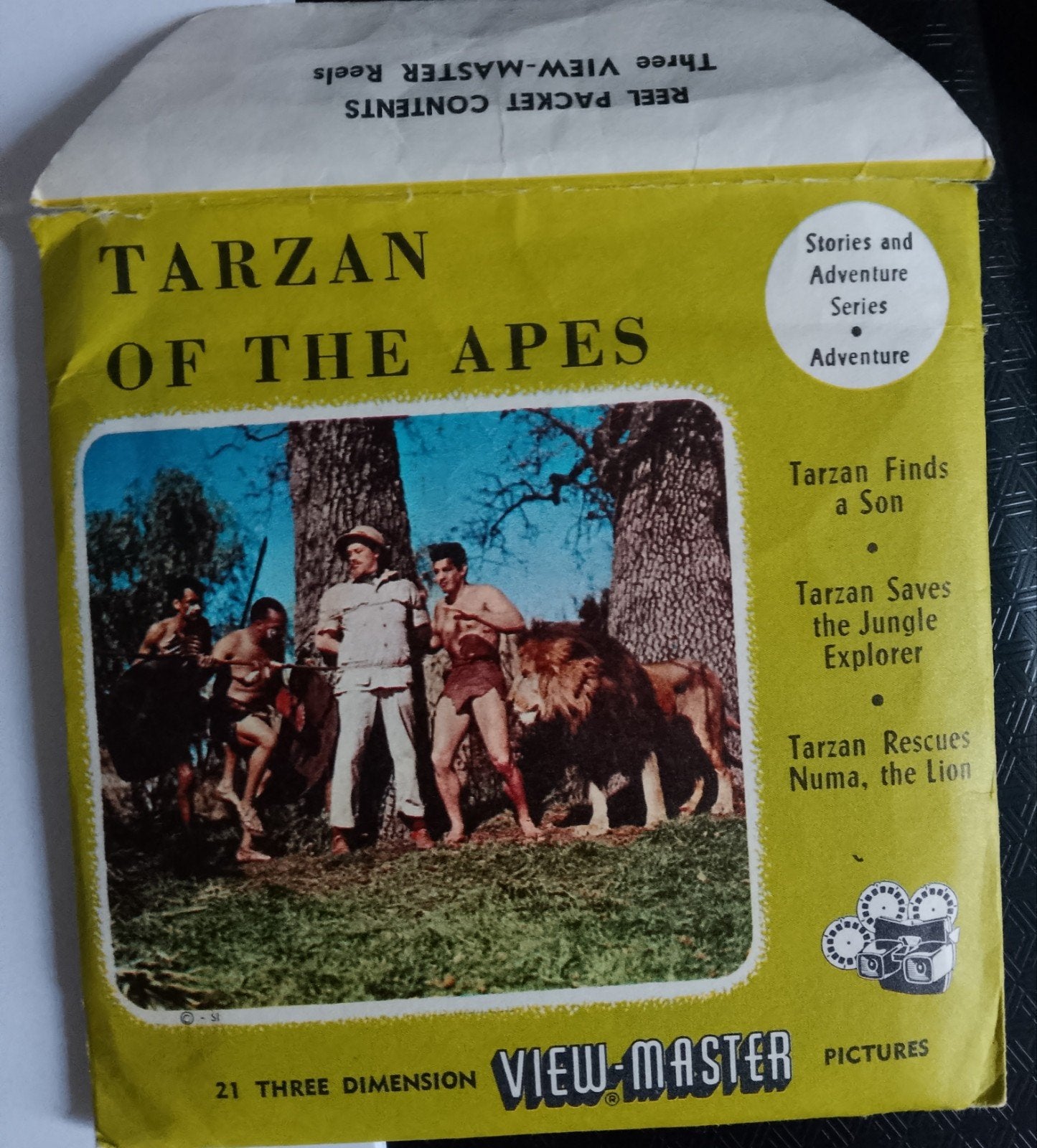 Vintage View-Master: Tarzan of the Apes (3 reels), Ophalen of Verzenden, Gebruikt