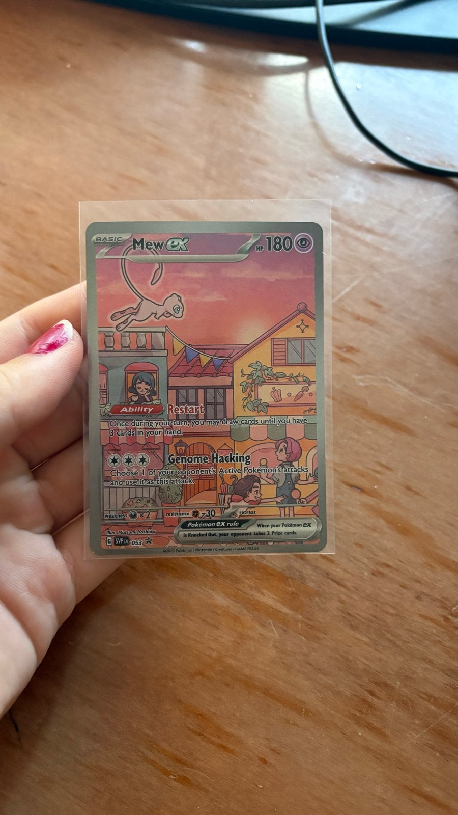 Mew SVP 053 Pokemon kaart - PSA kanshebber, Ophalen of Verzenden, Zo goed als nieuw, Losse kaart