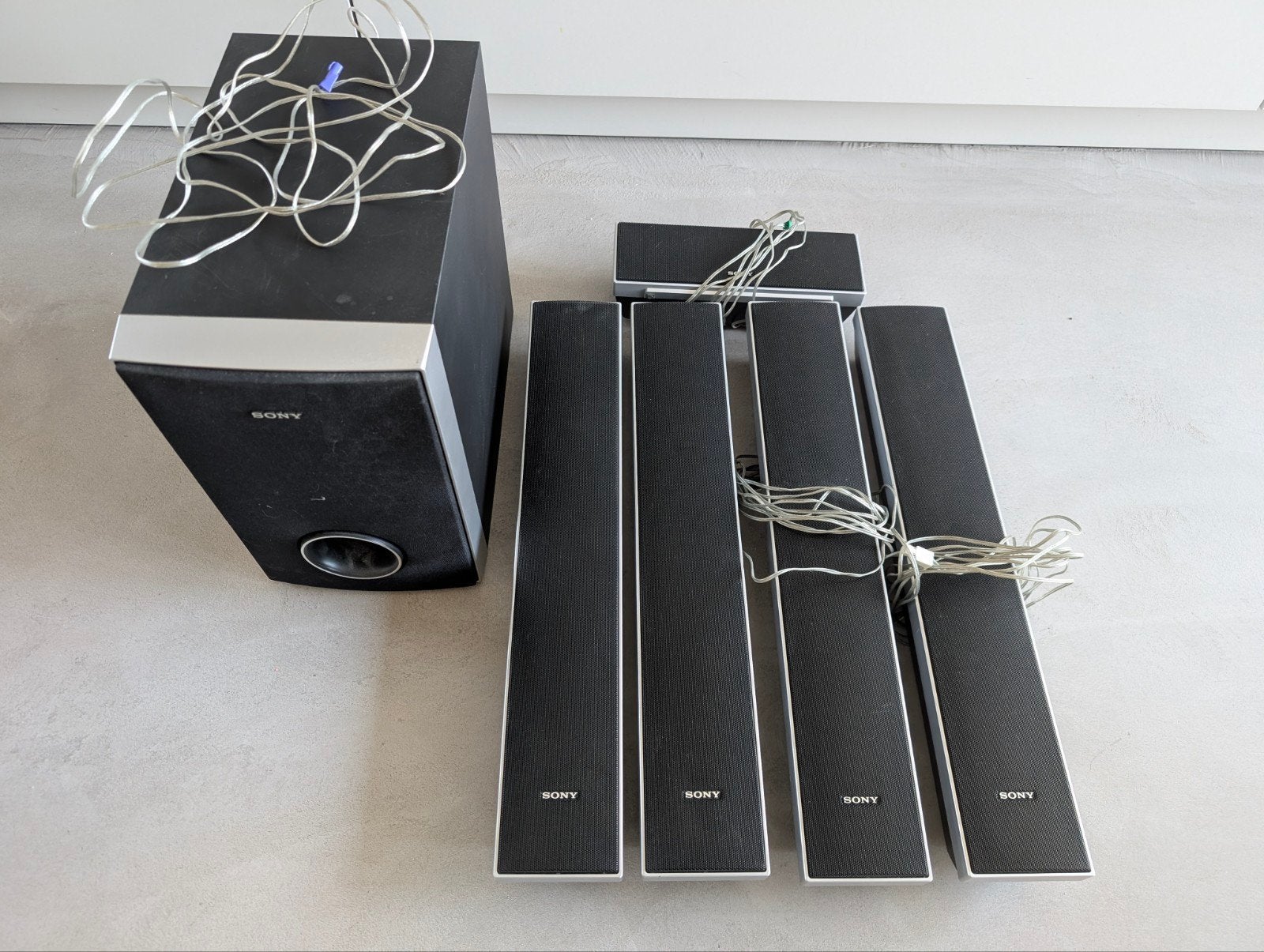 Sony Surround Set - 5 speakers en subwoofer, Ophalen, Gebruikt, 60 tot 120 watt, Surroundset