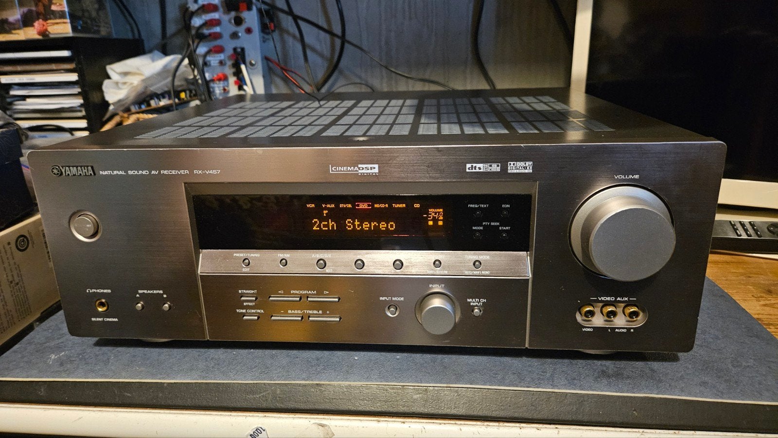 Yamaha RX-V457 Natural Sound AV Receiver, Ophalen of Verzenden, 120 watt of meer, Yamaha