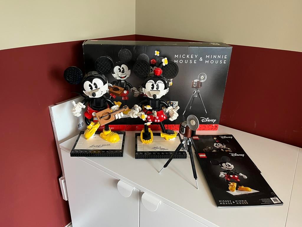 Lego disney 43179 Mickey and Minnie Mouse, Ophalen, Zo goed als nieuw, Complete set, Lego