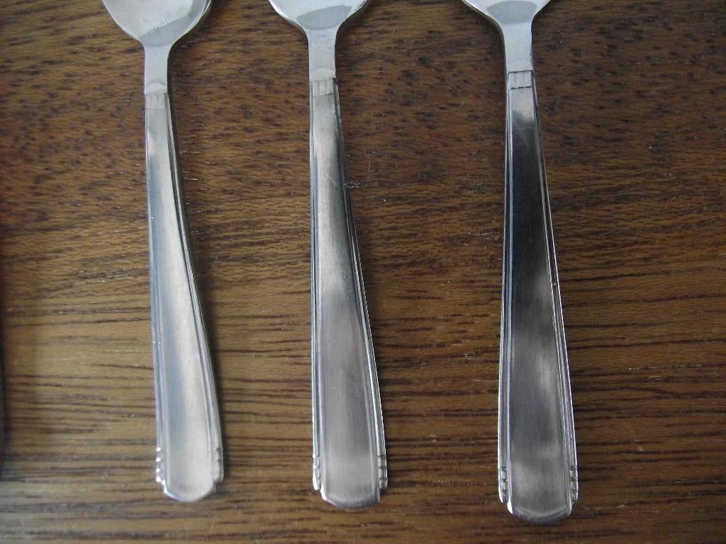 7 Gero zilmeta 408 Wilhelmina lepels Art deco 1936-1958 p st, Ophalen of Verzenden