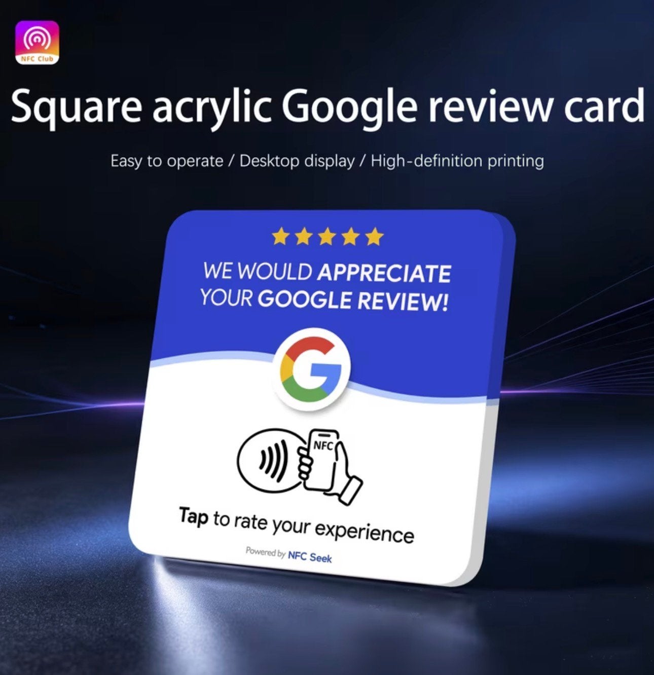 Google NFC Review Kaart, Eén persoon, Cadeaubon