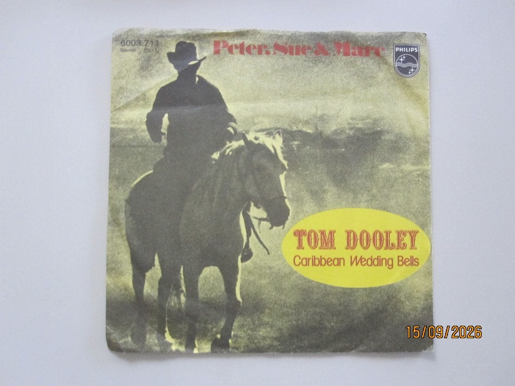 PETER, SUE & MARC -  tom dooley - vinyl 7', Gebruikt, 7 inch, Ophalen of Verzenden, Rock en Metal