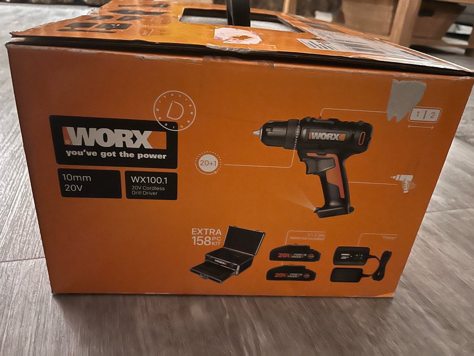 Worx Accuboormachine WX100.1 - 20V - Nieuw, Variabele snelheid, Nieuw, Ophalen of Verzenden, Boor- en Schroefmachine