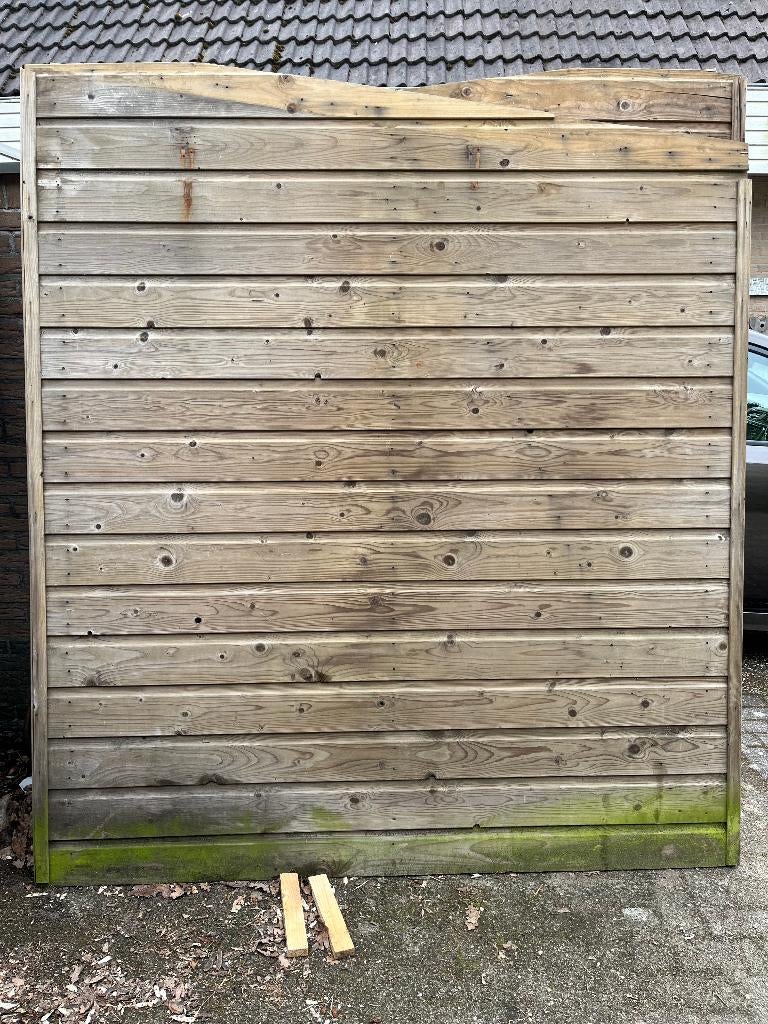 paneel 2 panelen geimpregneerd tuinpaneel schuur paneel, Ophalen, Gebruikt, 150 tot 200 cm, Looppoort