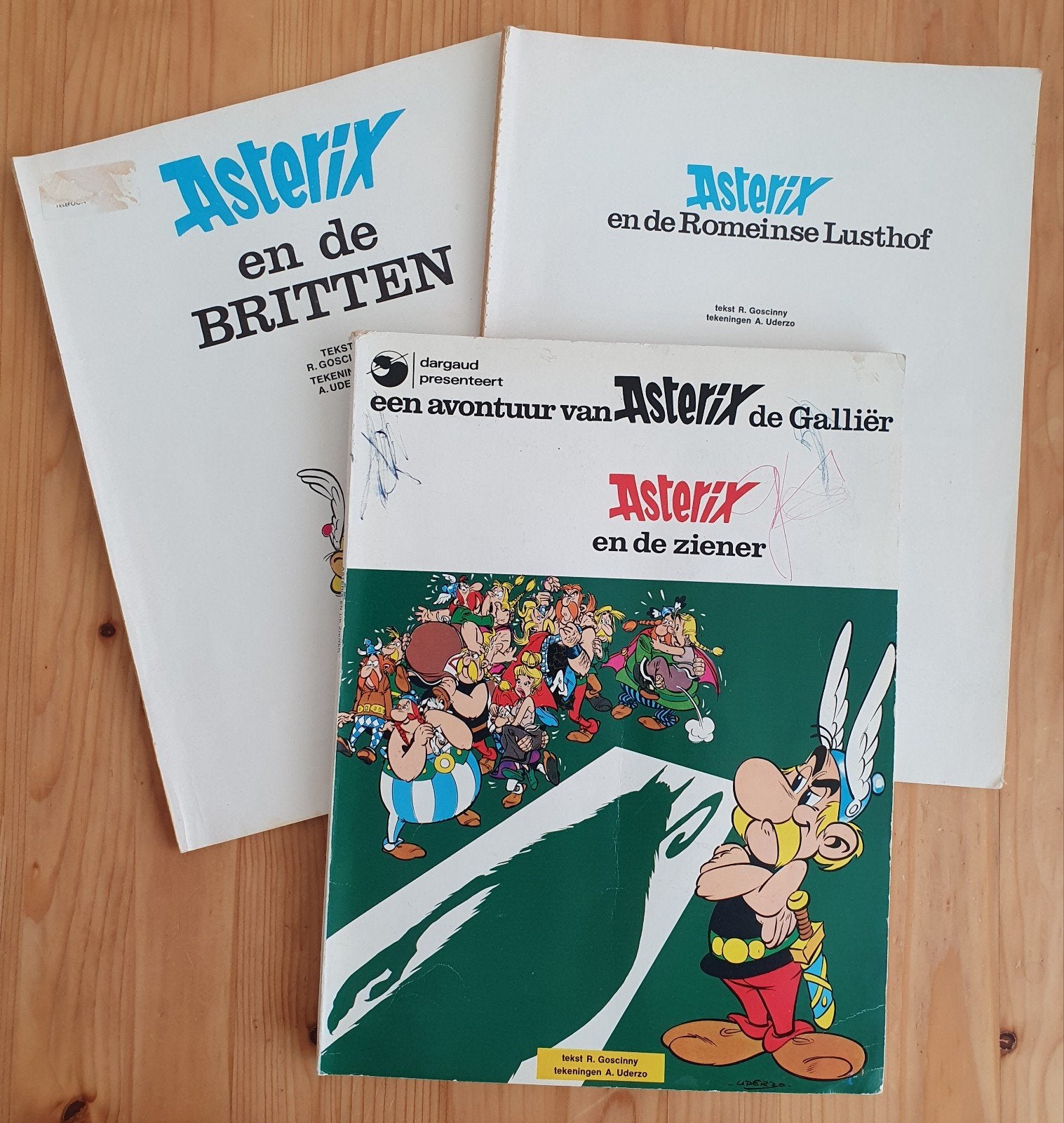 Stripboeken van Asterix&Obelix, Gelezen, R. Goscinny, A. Uderzo, Ophalen of Verzenden, Meerdere stripboeken