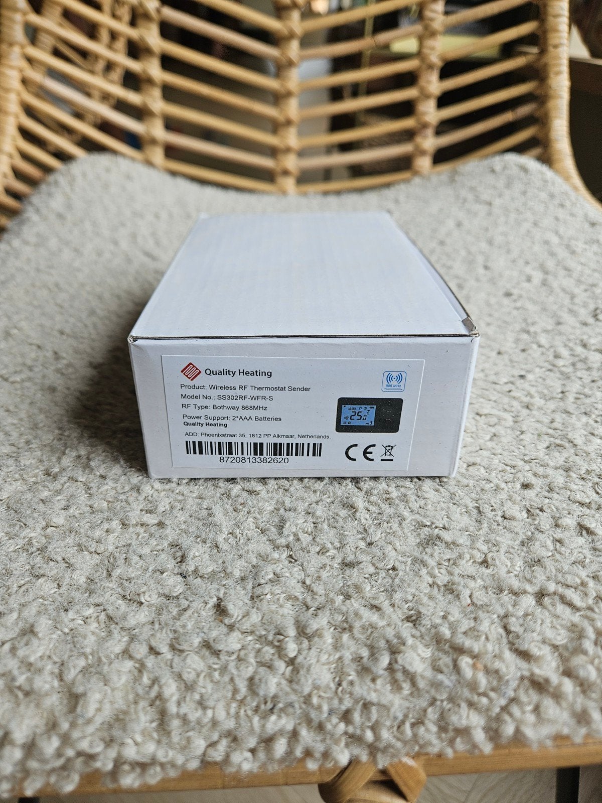 3 stuks Quality Heating Draadloze RF Thermostaat Zender, Thermostaat, Minder dan 30 cm, Nieuw, Minder dan 60 cm