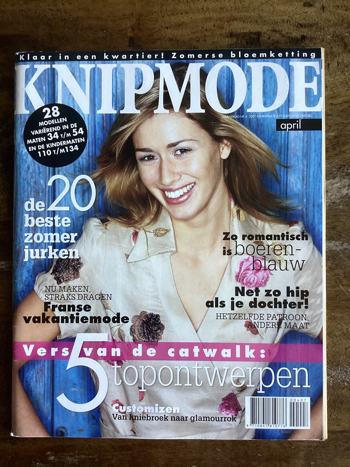 Knipmode naaitijdschrift, april 2007, Ophalen of Verzenden, Zo goed als nieuw, Vrouw, Knipmode