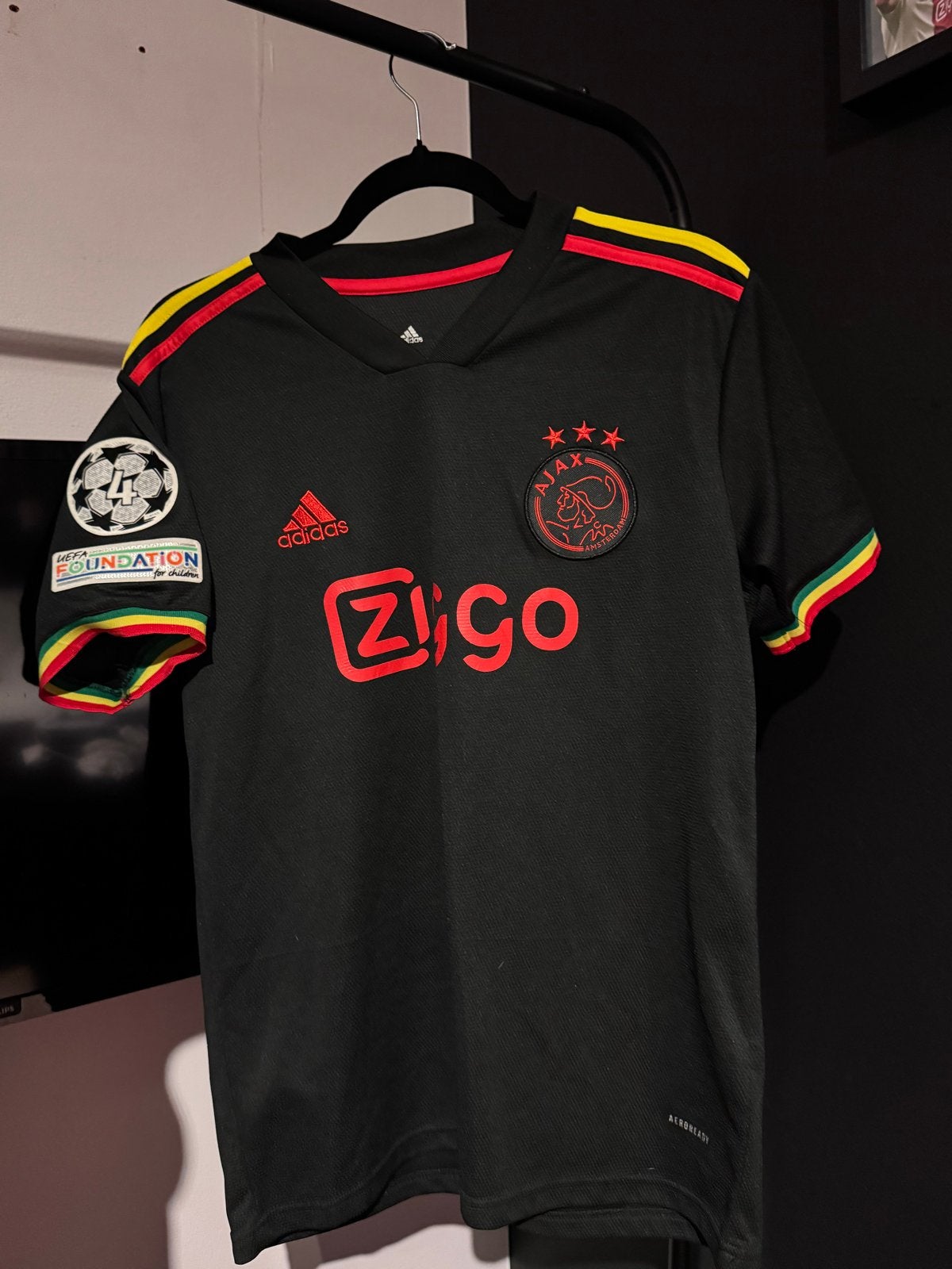 Ajax uitshirt 2021/2022 Antony #11 maat L/176, Ophalen of Verzenden, Zo goed als nieuw, Maat 52/54 (L), Zwart