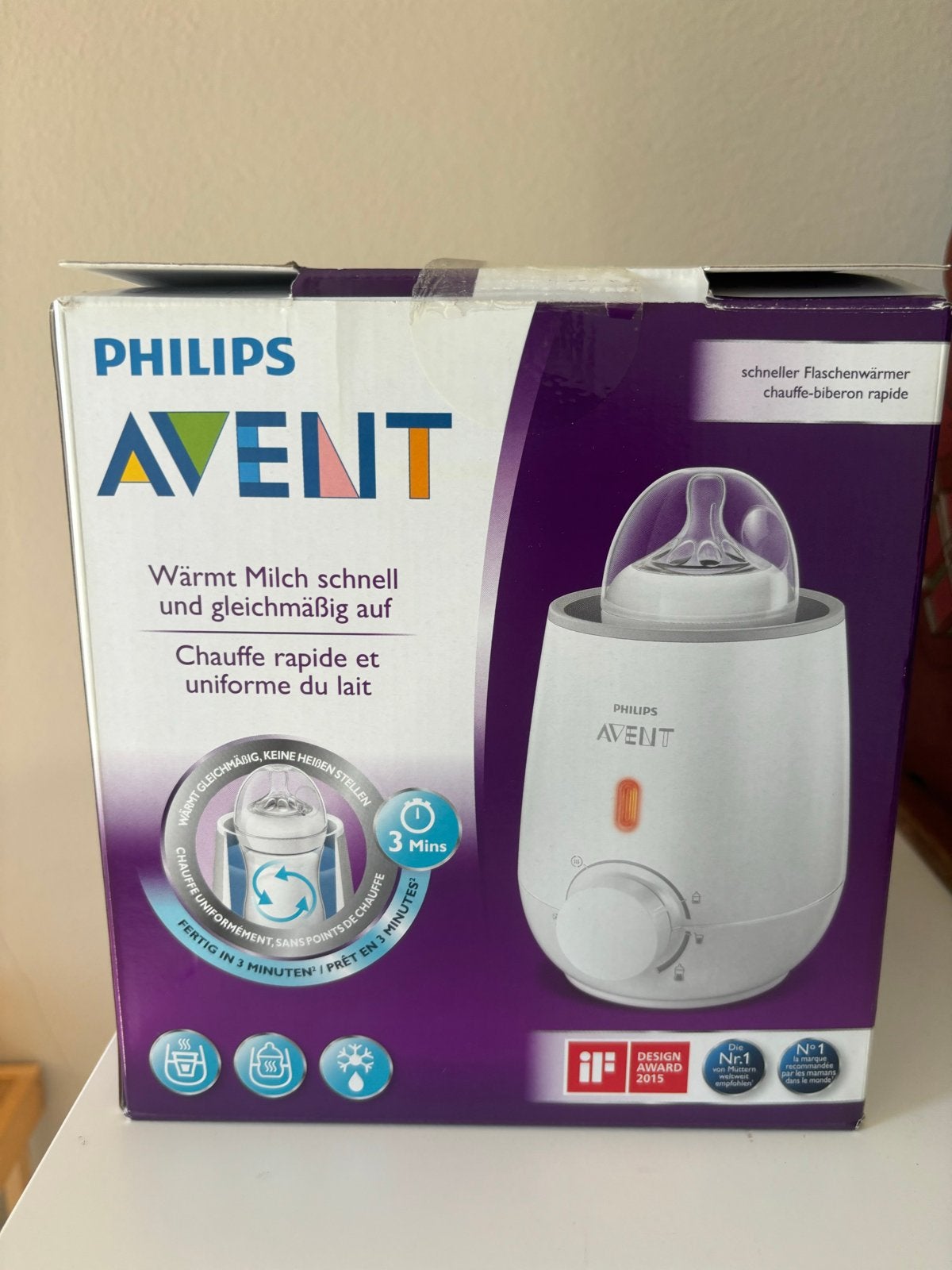 Philips Avent Flessenwarmer, Ophalen of Verzenden, Zo goed als nieuw, Flessen- of potjesverwarmer, Philips Avent