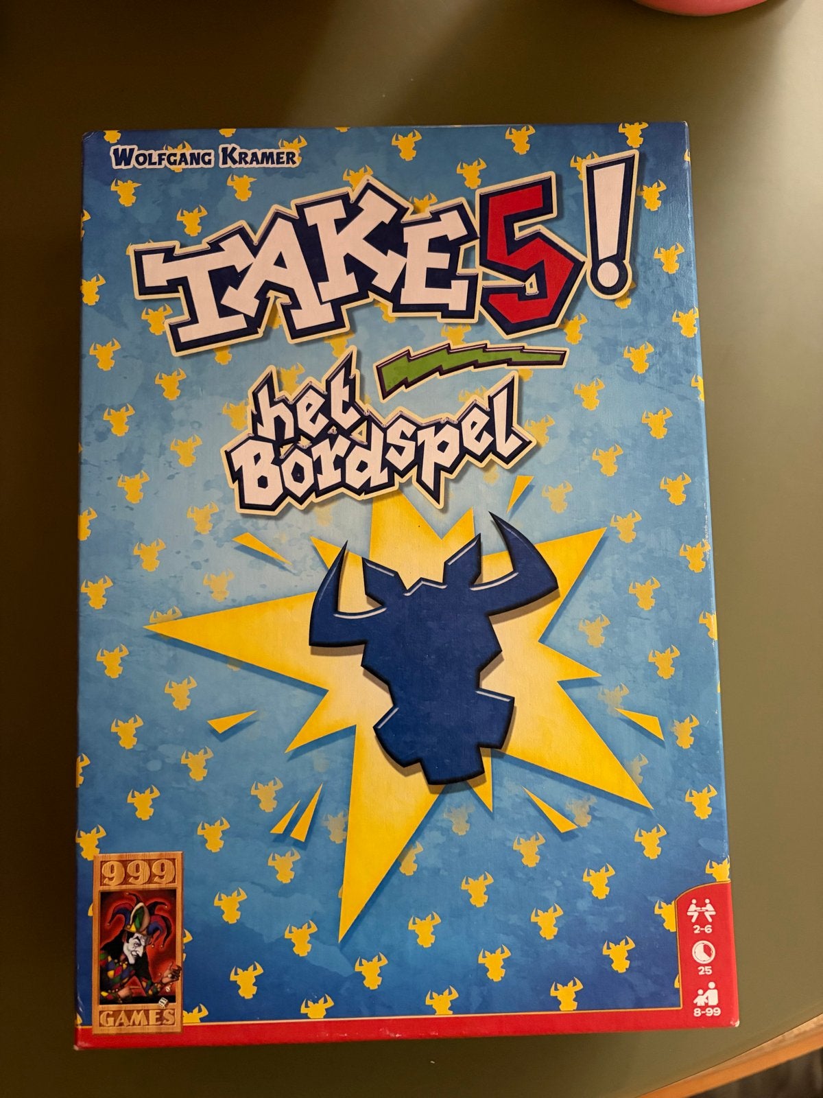 Take 5! Het Bordspel - Wolfgang Kramer - 999 Games, Drie of vier spelers, Ophalen of Verzenden, Zo goed als nieuw