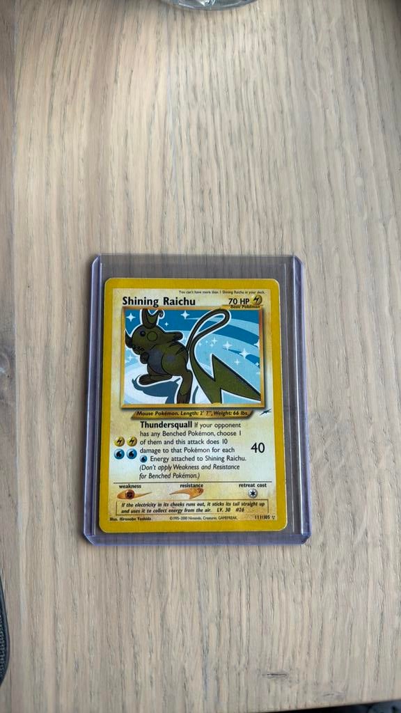 Shining raichu, Ophalen of Verzenden, Zo goed als nieuw