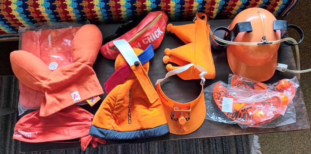 Oranje spullen, Ophalen of Verzenden, Zo goed als nieuw, Feestartikel, Oranje of Koningsdag