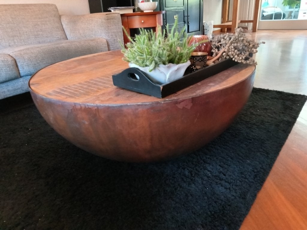 Ronde Bowl tafel 90 cm, Huis en Inrichting, Tafels | Salontafels, Ophalen, 50 tot 100 cm, Rond, 50 tot 100 cm