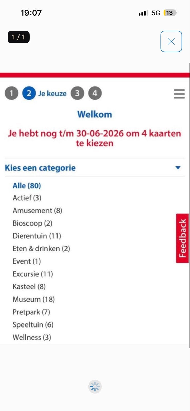 Uitje voor 8 personen, Drie personen of meer, Ticket of Toegangskaart