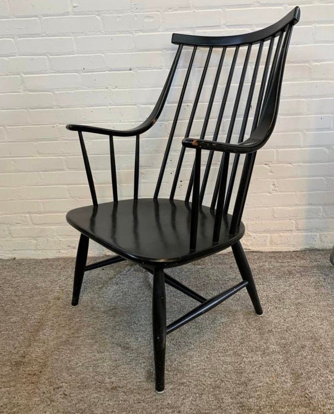 Fauteuil Lena Larsson Nesto Grandessa spijlenfauteuil, Ophalen of Verzenden, Zo goed als nieuw, Minder dan 50 cm
