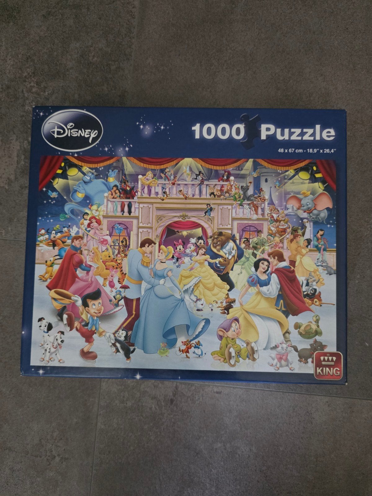 Disney King puzzel Holiday on Ice 1000 stukjes, Ophalen of Verzenden, 500 t/m 1500 stukjes, Zo goed als nieuw