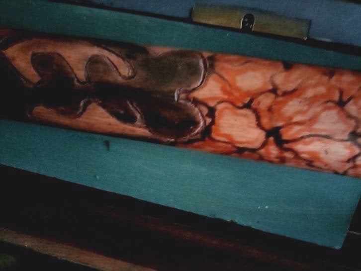 Afrikaanse Mancala ( Wari, Bao)in handwerk box met deksel, Ophalen of Verzenden