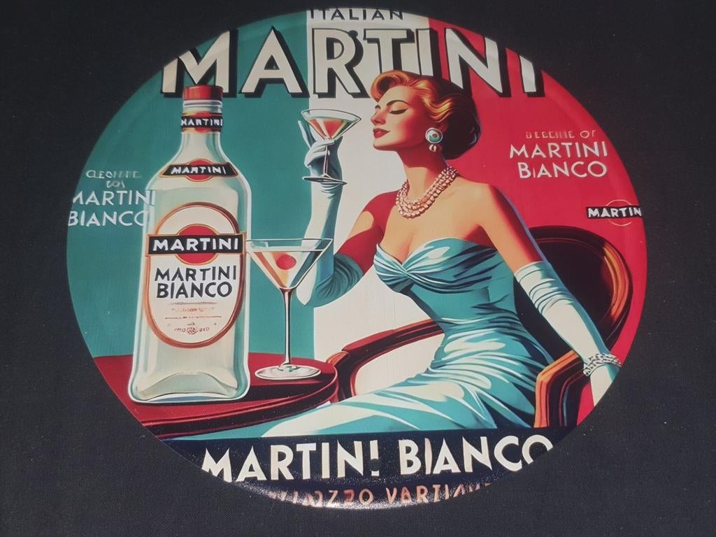 Wandbord martini, Verzamelen, Ophalen of Verzenden, Nieuw, Reclamebord