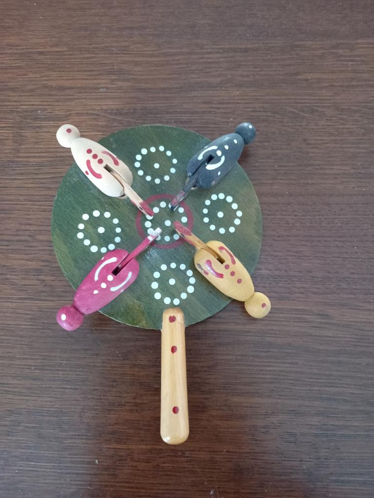Kippen spel, Ophalen of Verzenden, Bruin, Overige materialen