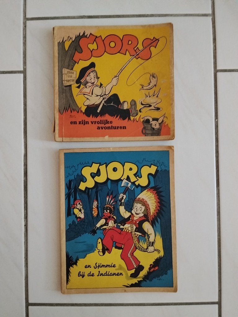 1 oude Sjors v d rebellenclub 40/ 50er jaren.de ander is weg, Boeken, Stripboeken, Eén stripboek, Ophalen of Verzenden, Gelezen