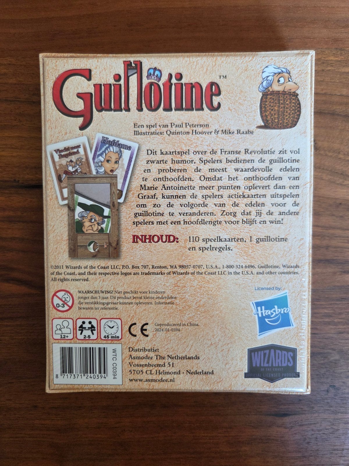 Guillotine Kaartspel - Strategisch en Leuk!, Een of twee spelers, Ophalen of Verzenden, Gebruikt, Wizards of the Coast LLC